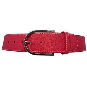 Ovation Riding Elite Curve Show‎ Pink Textured Leather Wide Belt